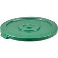 Global Industrial Flat Lid, Green, Plastic 240461GN